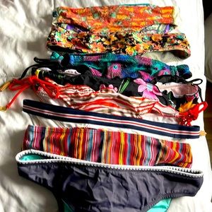 WOMEN’S BIKINI BOTTOM BUNDLE WITH PATTERNS.  (8 Bikini Bottoms) Sizes S-L. ☀️🌊